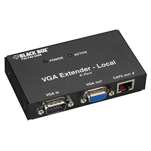 CAT5 to VGA receiver with EQ Hire London Halo Lighting