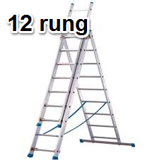Zarges 12 rung Hire London Halo Lighting