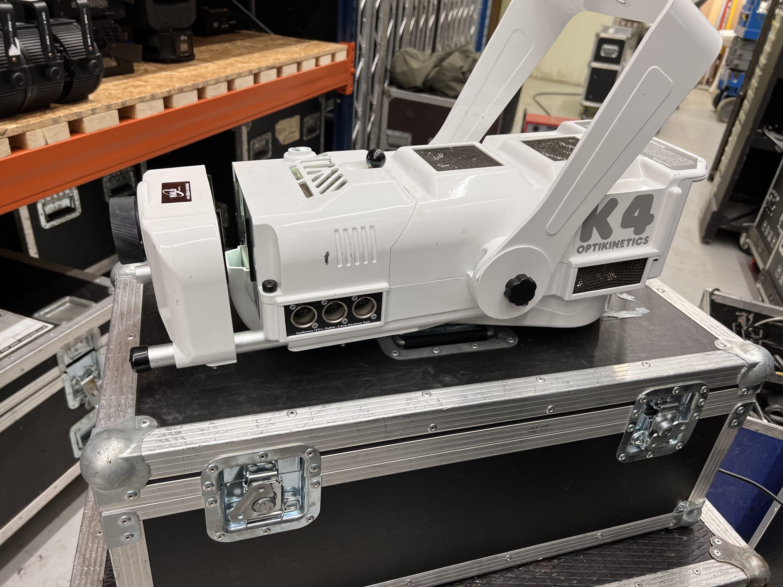 1x White Opti K4 Gobo Projector