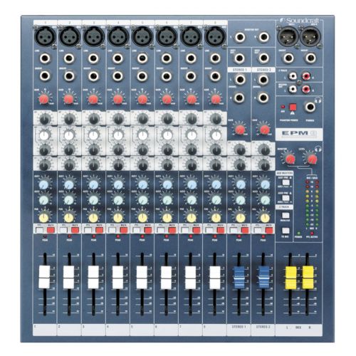 Soundcraft-EPM8-analogue-mixing-desks-hire-London (1)