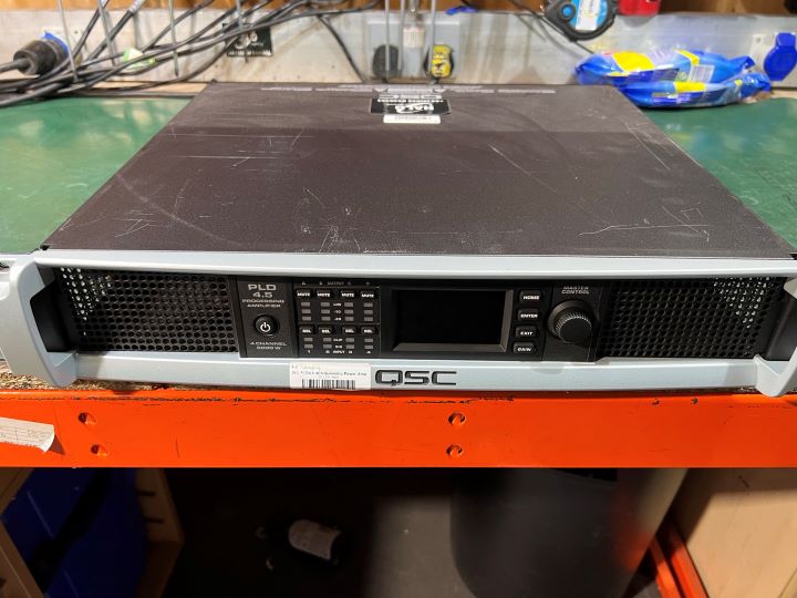 1x QSC PLD 4.5 4ch 5000w Processing Amplifier