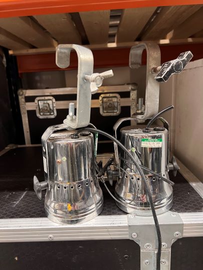 2x Chrome Par 64 long nose