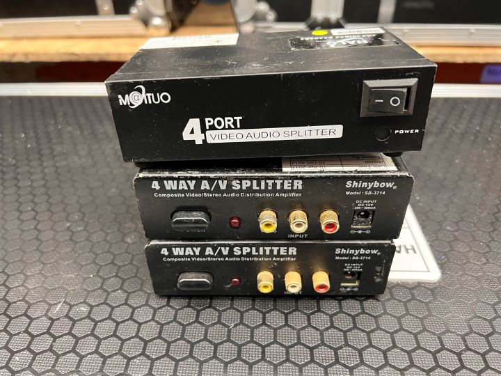 Group deal of 3x Various RCA spiltters