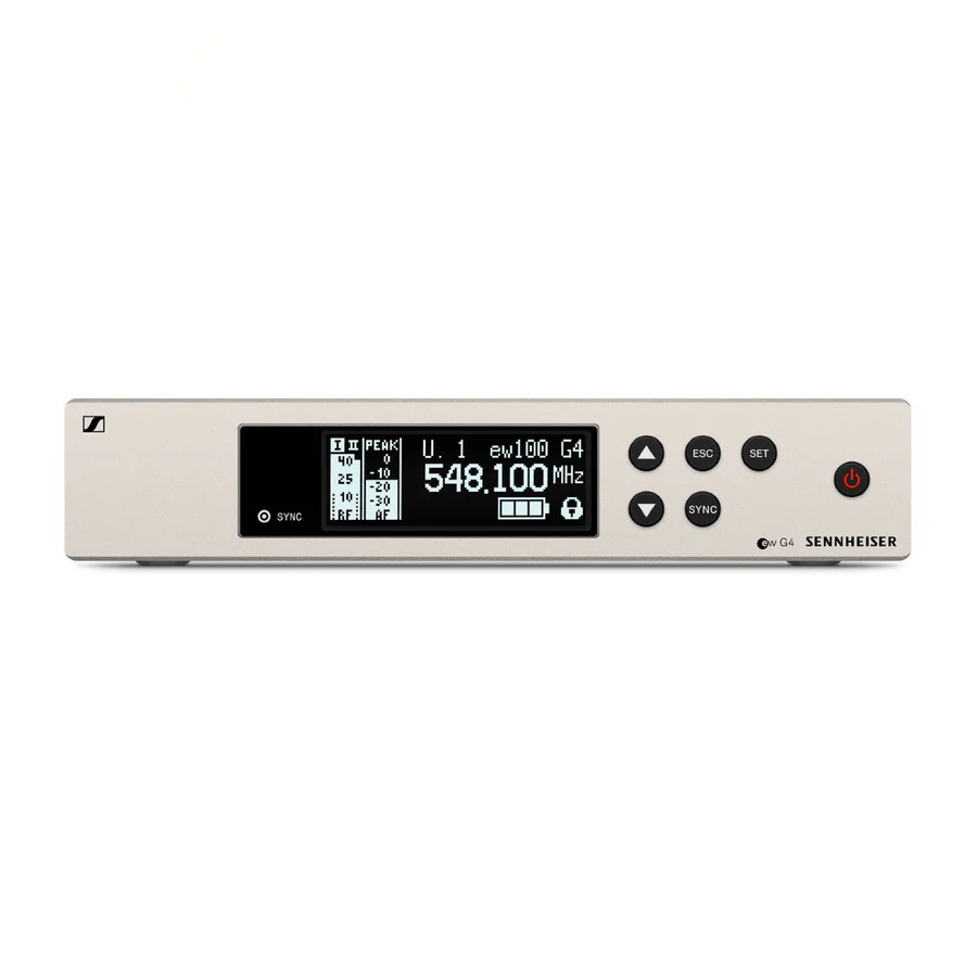 Sennheiser-G4-(GB)-EW-100-1 Way-Receiver-Rack-audio