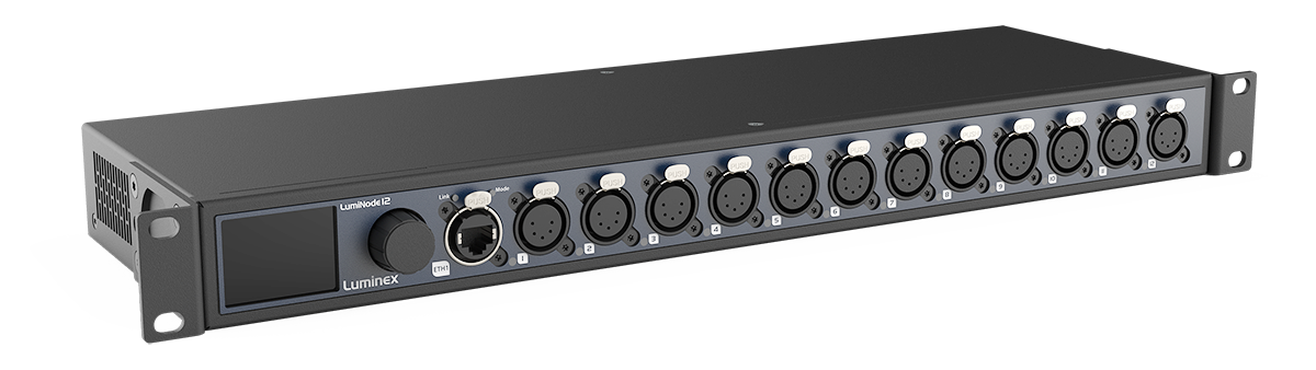 Luminex LumiNode 12 Ethernet-to-DMX interface with 12 isolated DMX ports