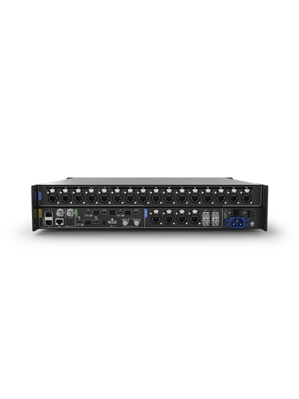 Rear view of NovaStar MX40 Pro LED Processor showing output ports and control interfaces