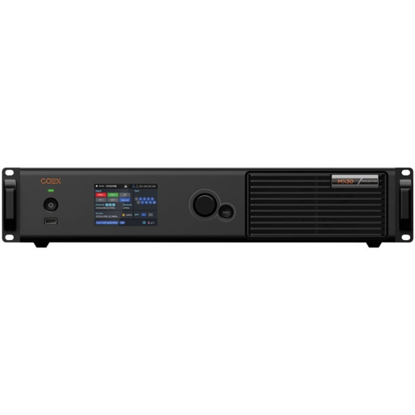 NovaStar MX30 LED Processor front view with control jog wheel and display