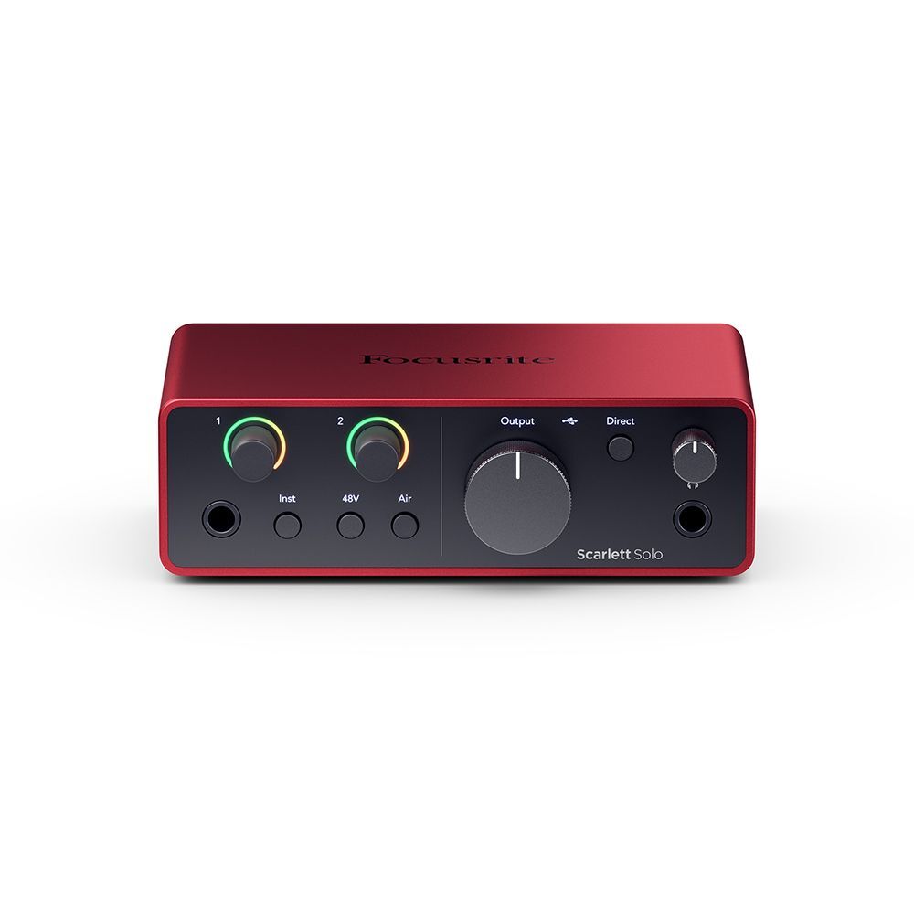 Focusrite Scarlett Solo 4th Gen by Halo lighting