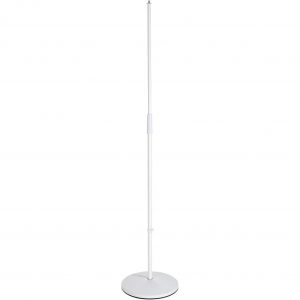 Mic Stand, K&M 260/1 White Round Base, rent at halo lighting
