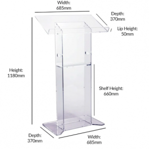 Displaysense Acrylic Lectern