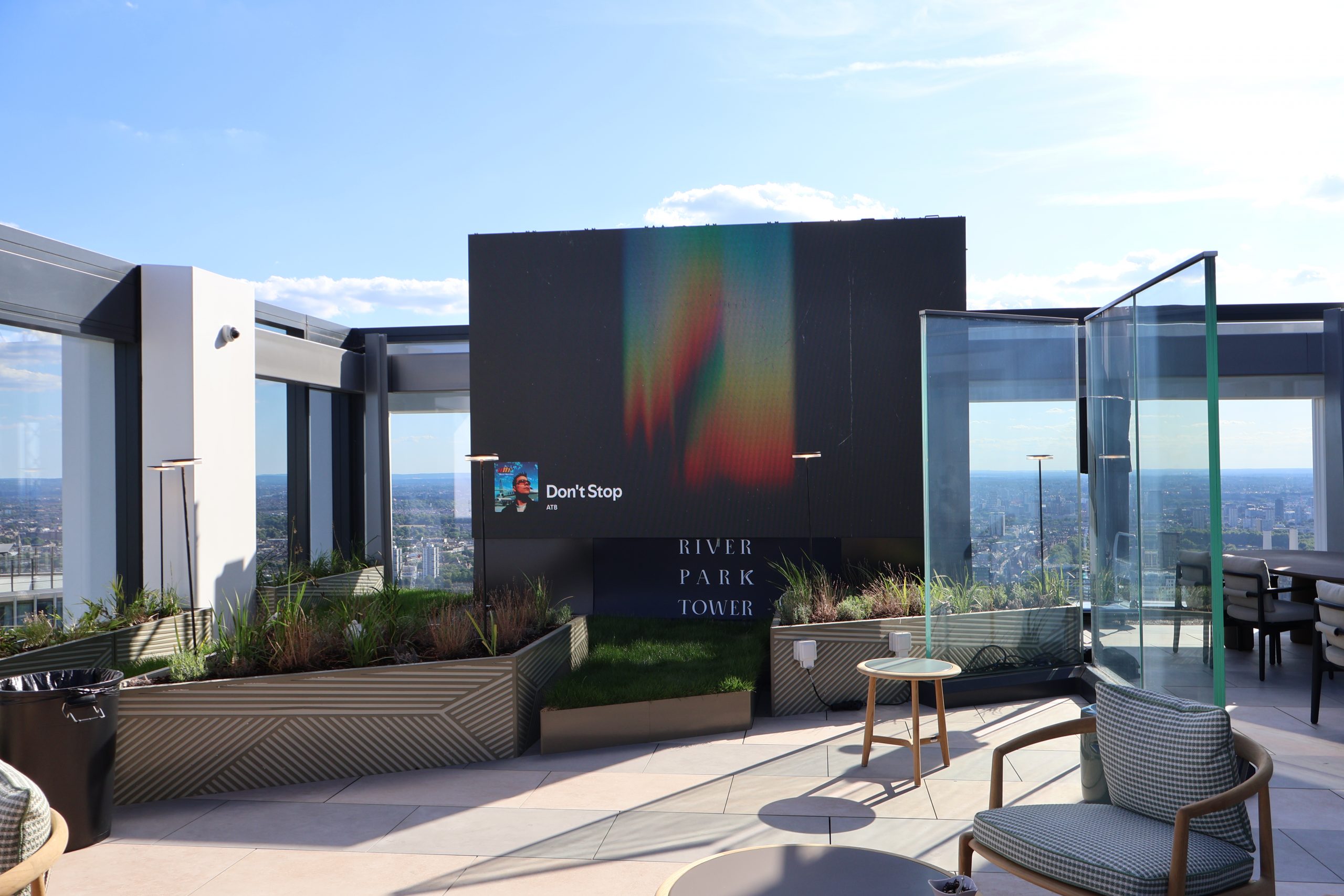 LED unveiling at River Park Tower