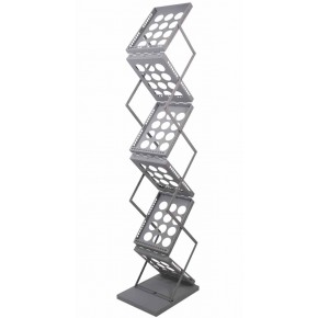 Zed-up A4 literature Rack Hire London Halo Lighting